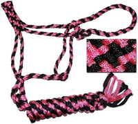 Braided Rope Halter with 10′ Lead