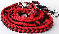 Braided Cord Barrel Reins