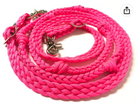 Braided Cord Barrel Reins