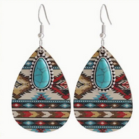 Wooden Dangle Earrings