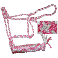 Braided Rope Halter with 10′ Lead