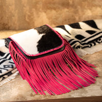 Genuine Leather Fringe Purse Western Crossbody Bag - Montana West