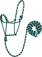 Braided Rope Halter with 10′ Lead