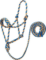 Braided Rope Halter with 10′ Lead