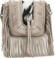 Genuine Leather Fringe Purse Western Crossbody Bag - Montana West