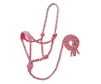 Braided Rope Halter with 10′ Lead