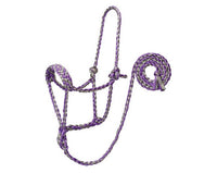 Braided Rope Halter with 10′ Lead