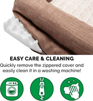 Orthopedic Dog Bed for Large Dogs W/ Removable Bolsters & Washable Cover