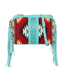 Montana West Aztec Fringe Crossbody Bag
