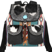 Montana West Cowhide Aztec Backpack