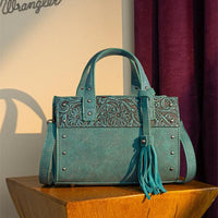Wrangler Tooled Tote Crossbody Bag