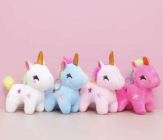 Unicorn popular Plush Toys Keychain