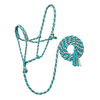 Braided Rope Halter with 10′ Lead