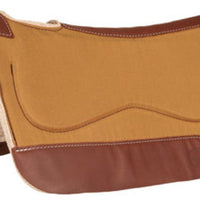 Canvas and Wool Kidney Saddle Pad