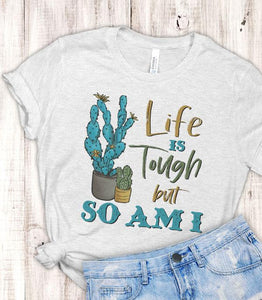 Life Is Tough Cactus Vintage Tshirt