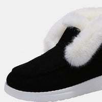 Furry Suede Snow Boots