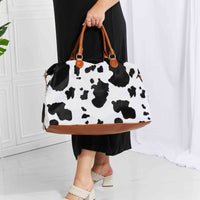 Animal Print Plush Weekender Bag