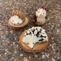 Wooden Nature Creatures Mini Trio Hedgehogs