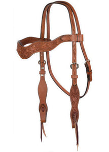 Alamo Saddlery Tooled Wave Tack Set