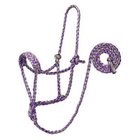 Braided Rope Halter with 10′ Lead