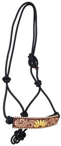 Rafter T Painted Rope Halters w/ Leather Overlay