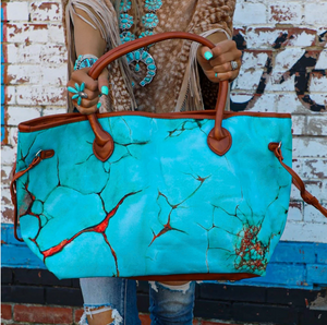 Turquoise Tote Bag