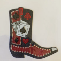 Playing Cards Boots Body Bling