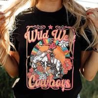 WILD WEST COWBOYS Graphic Tee Shirt