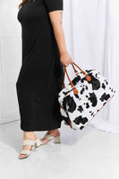 Animal Print Plush Weekender Bag
