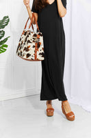 Animal Print Plush Weekender Bag
