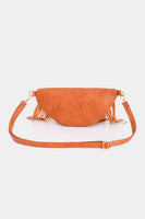 Fringed PU Leather Sling Bag
